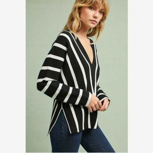 NWOT Moth Hadley Striped V-Neck Pullover